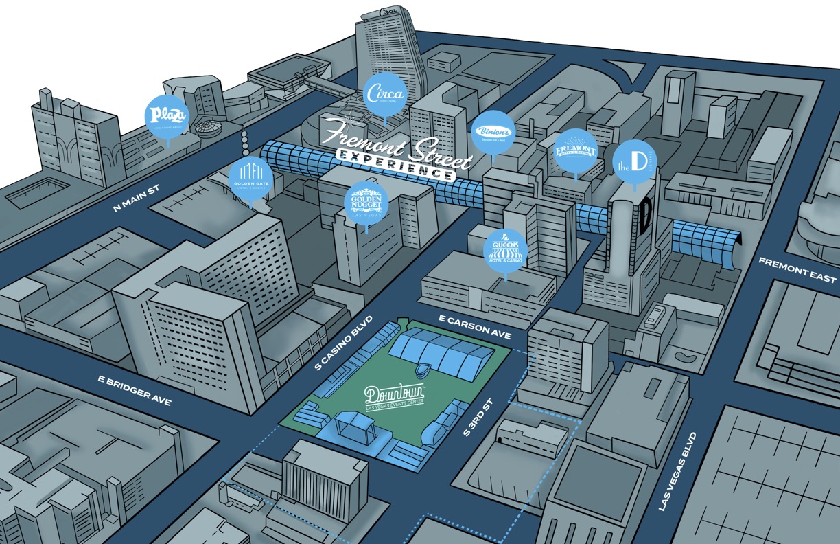 Downtown Las Vegas Event Center Map